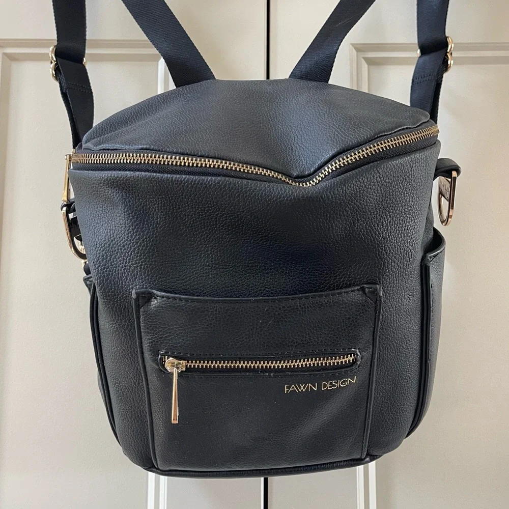 Fawn Design Mini Convertible Faux Leather Bag